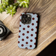 Blue & Cherry Polka Dot Phone Case by etchd, view 41