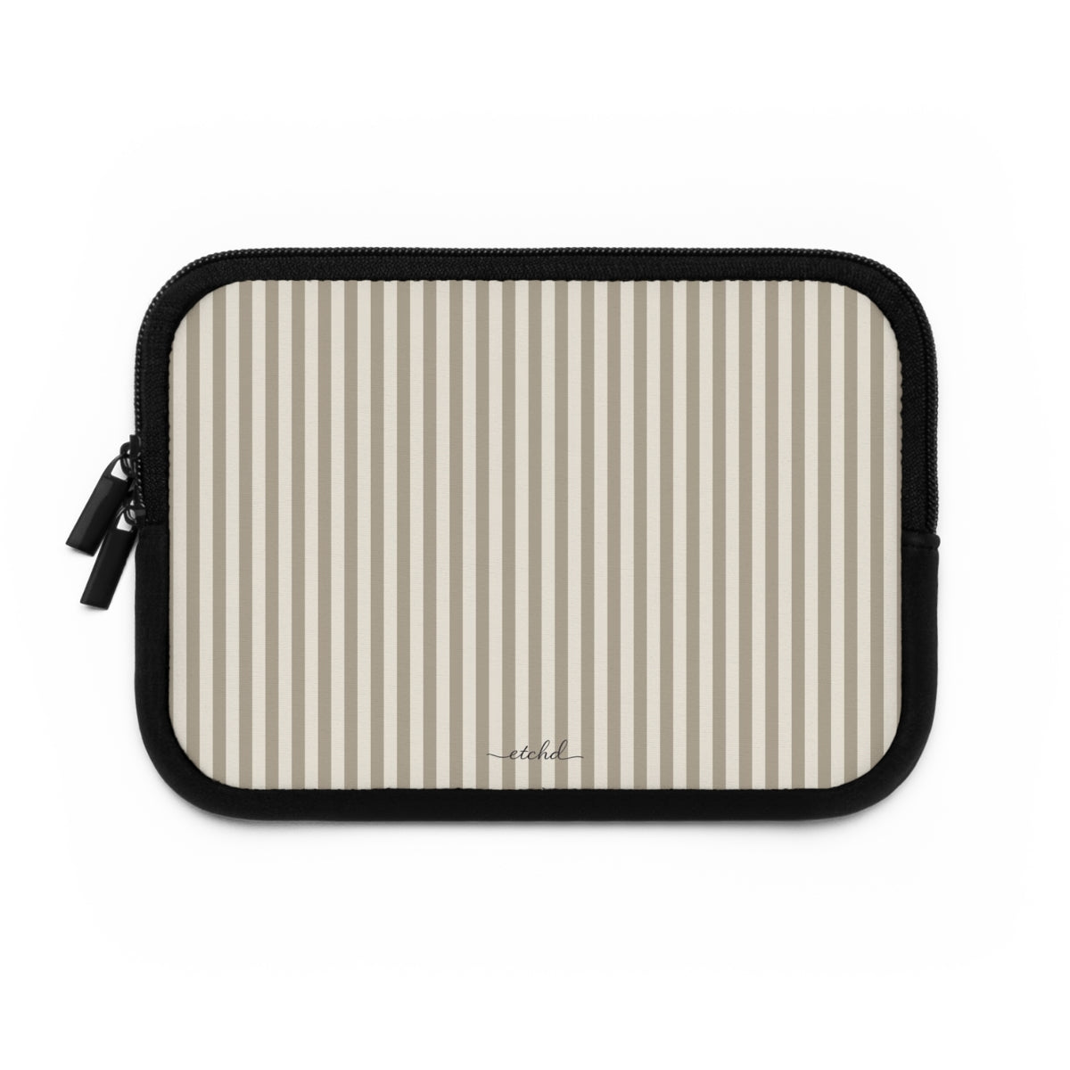 Neutral Striped Custodia per laptop di etchd, vista 2