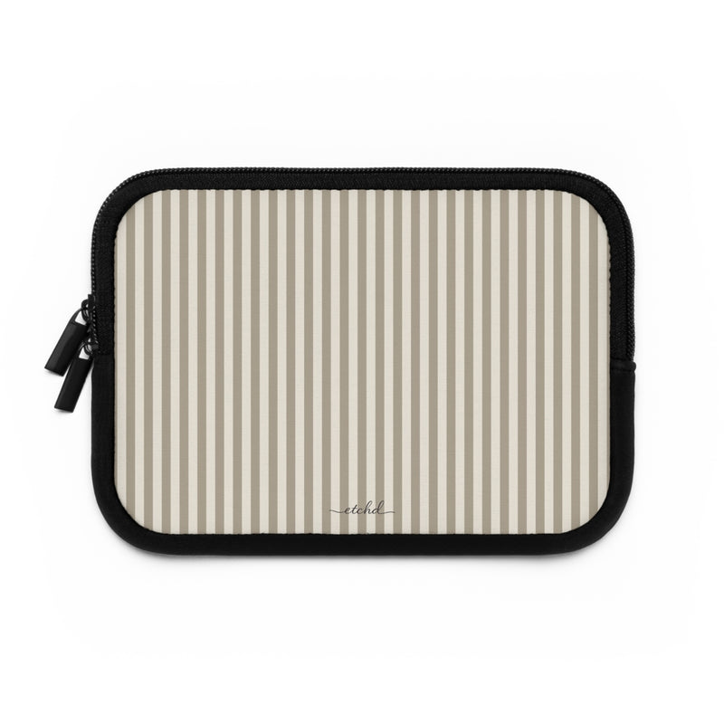 Neutral Striped Custodia per laptop di etchd, vista 2