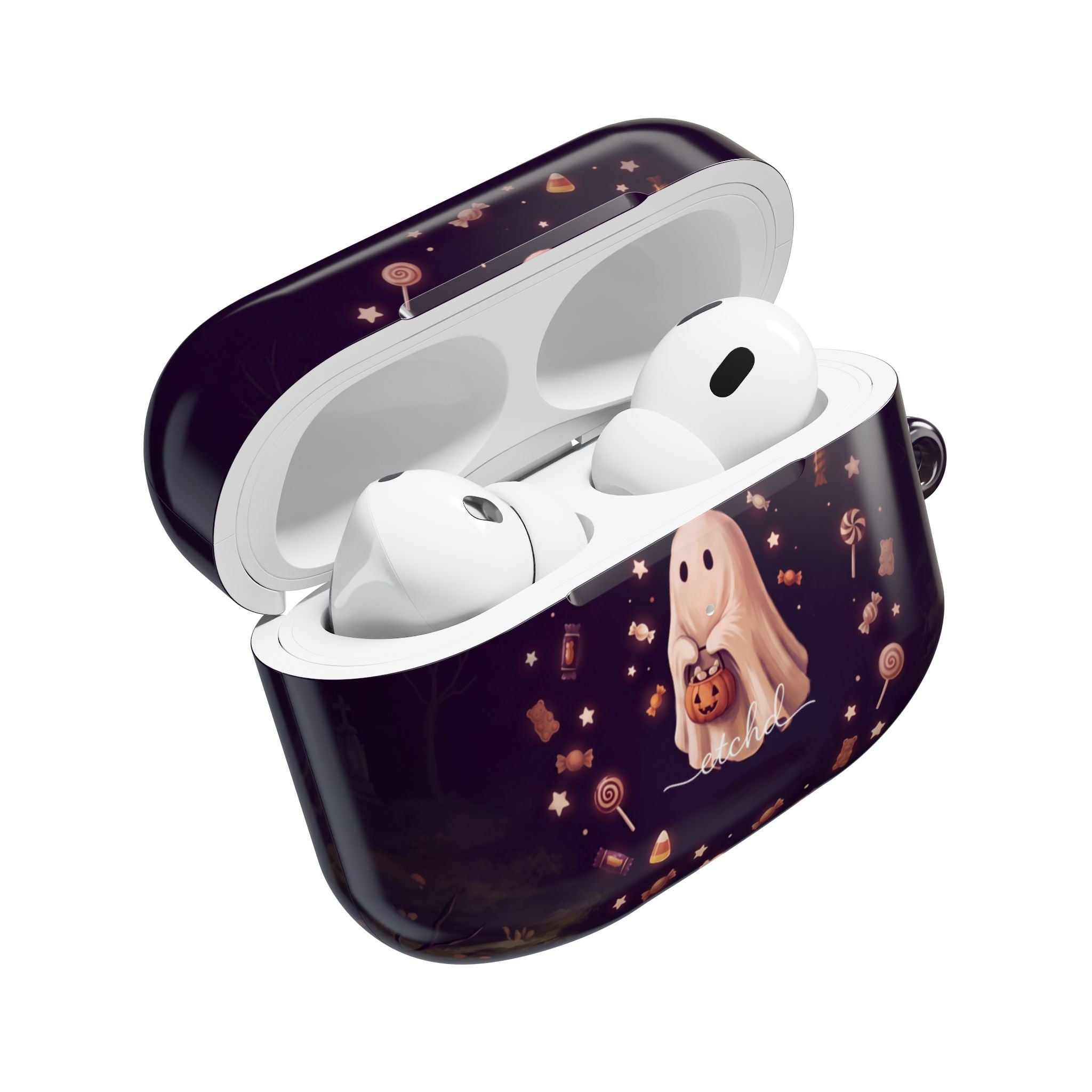 Candy Ghost AirPod Case by etchd, view 9