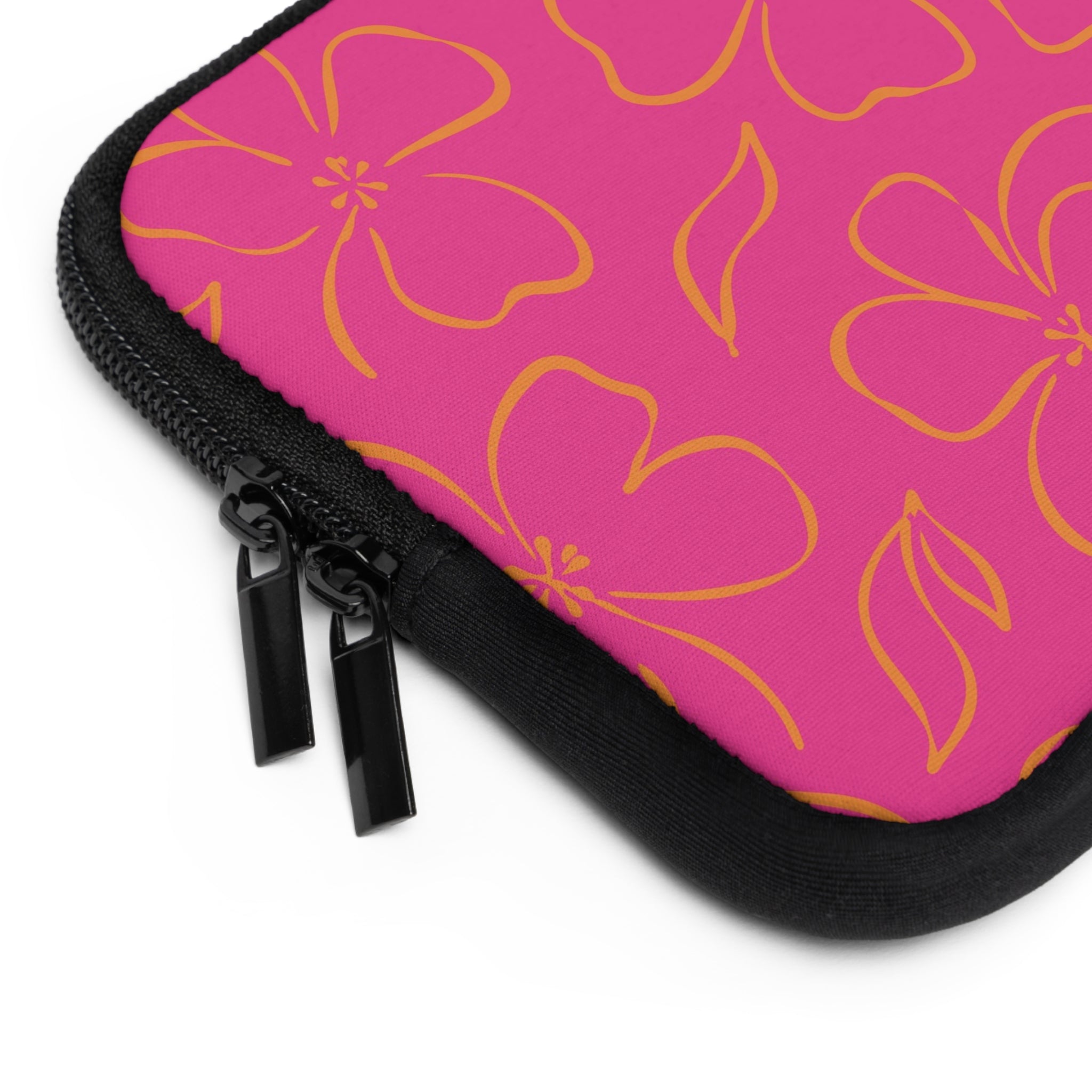 Pink & Orange Floral Laptop Sleeve by etchd, view 12