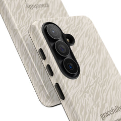 Beige Zebra Phone Case by etchd, view 219