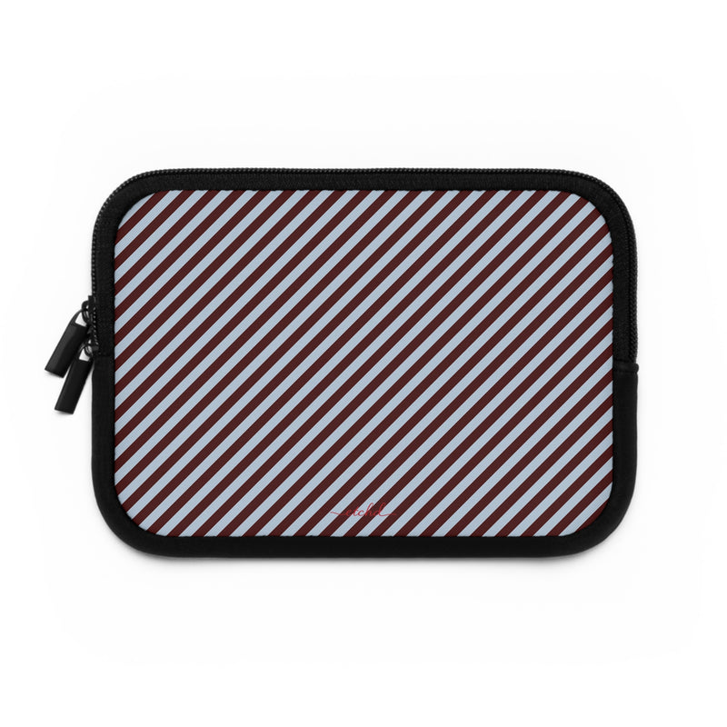 Blue & Cherry Striped Diagonal Custodia per laptop di etchd, vista 2