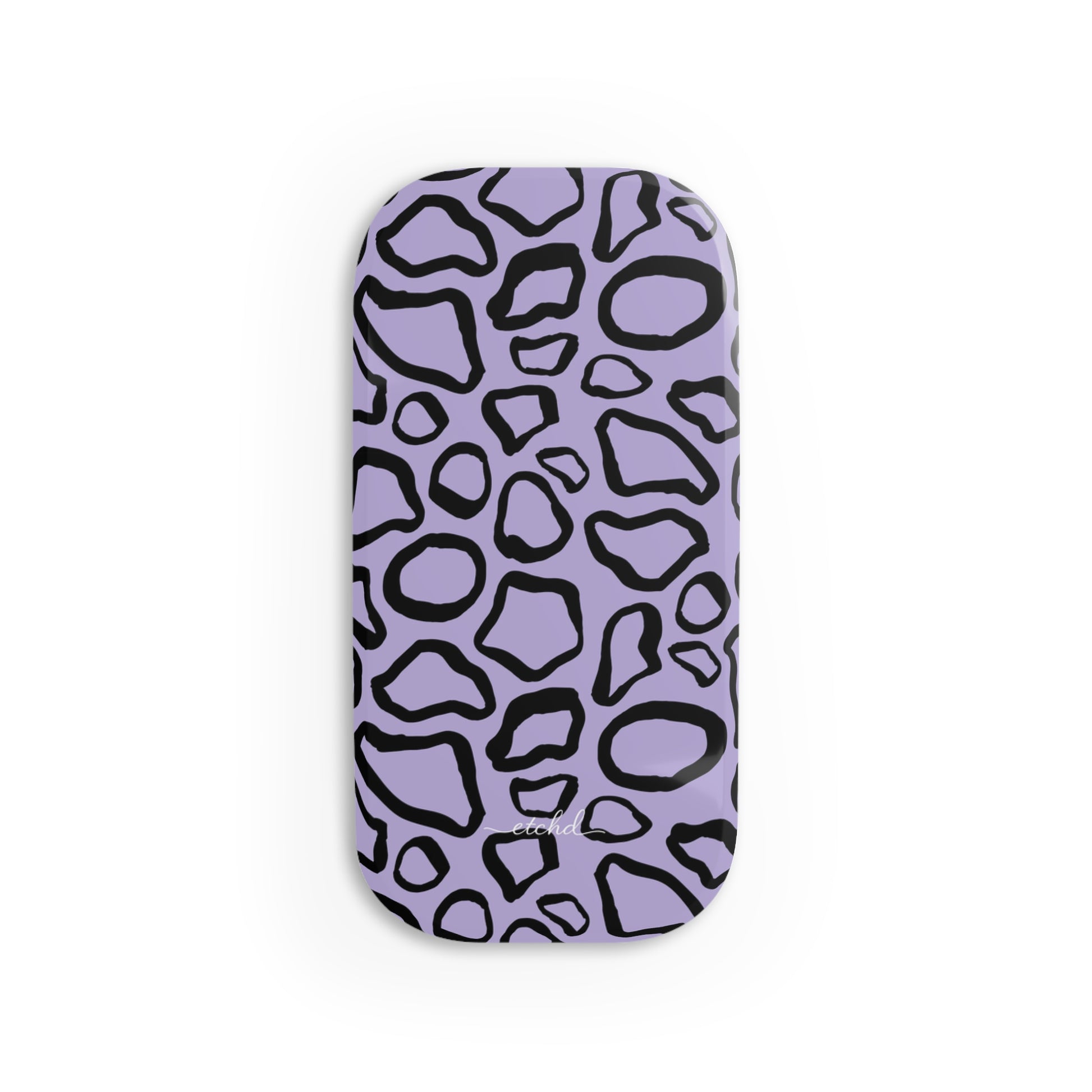 Abstract Print Lavender Click-On Phone Grip by etchd