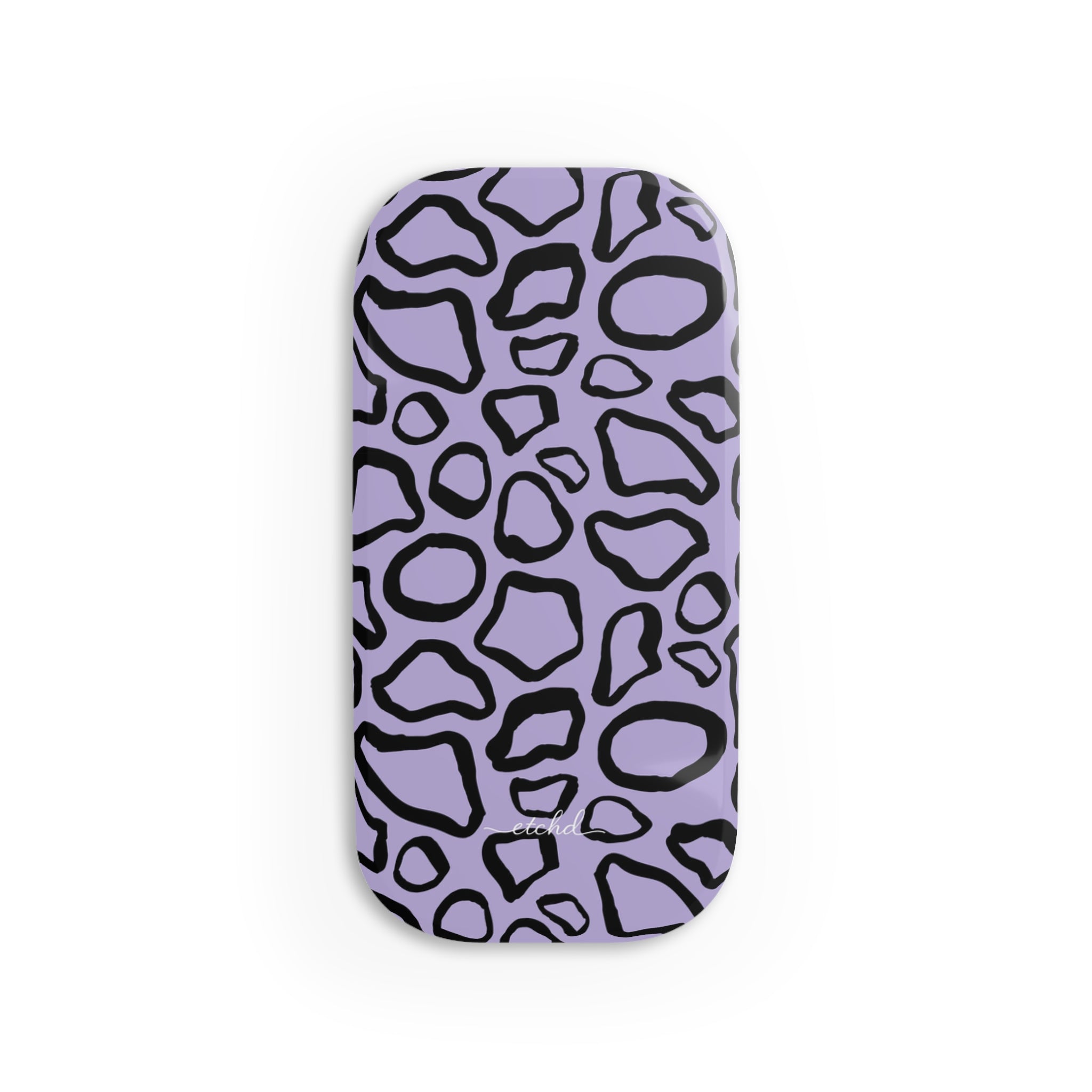 Abstract Print Lavender Click-On Phone Grip by etchd