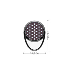 Blue And Plum Polka Dot Phone Ring Holder by etchd, view 3
