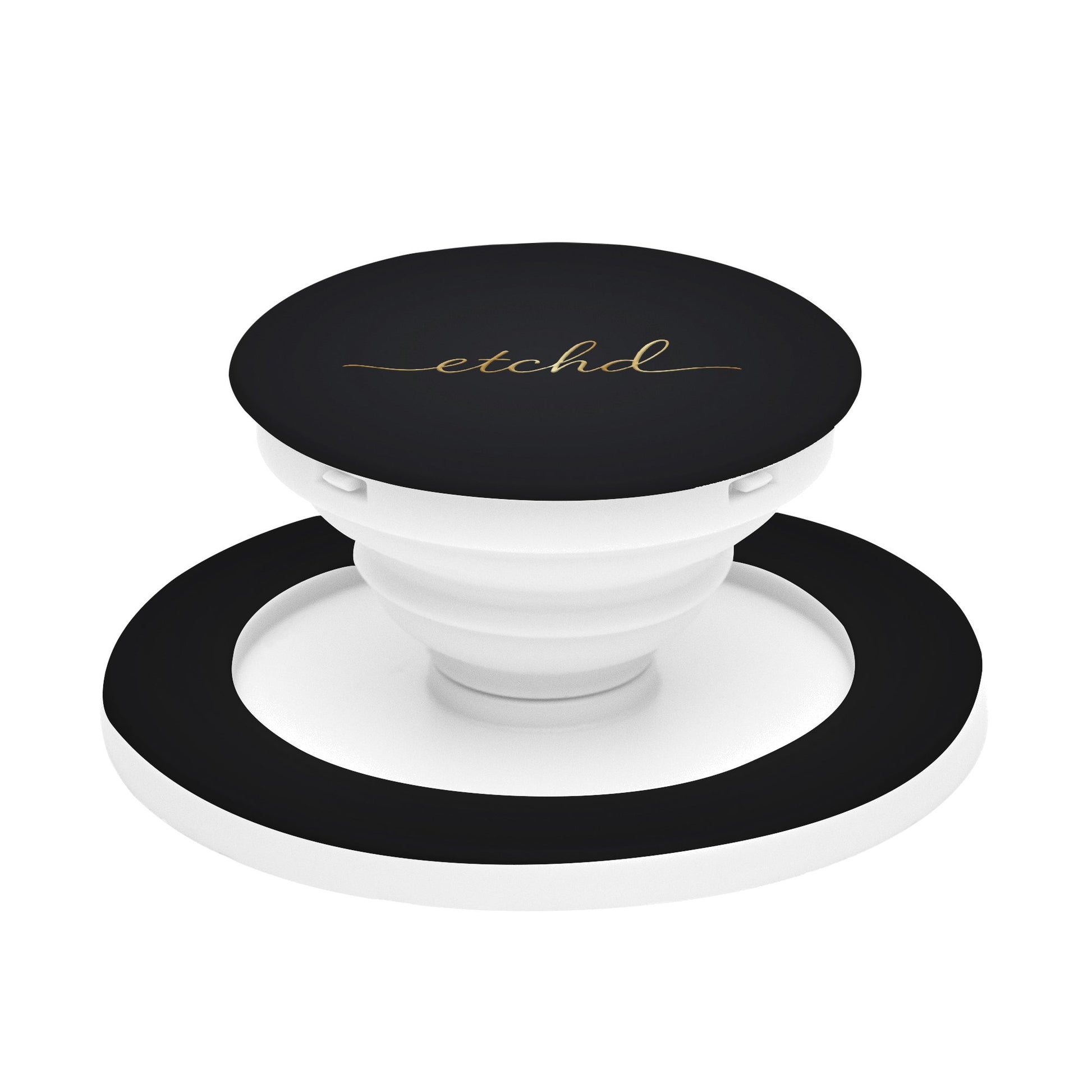Etchd Signature Black Phone Grip And Stand by etchd