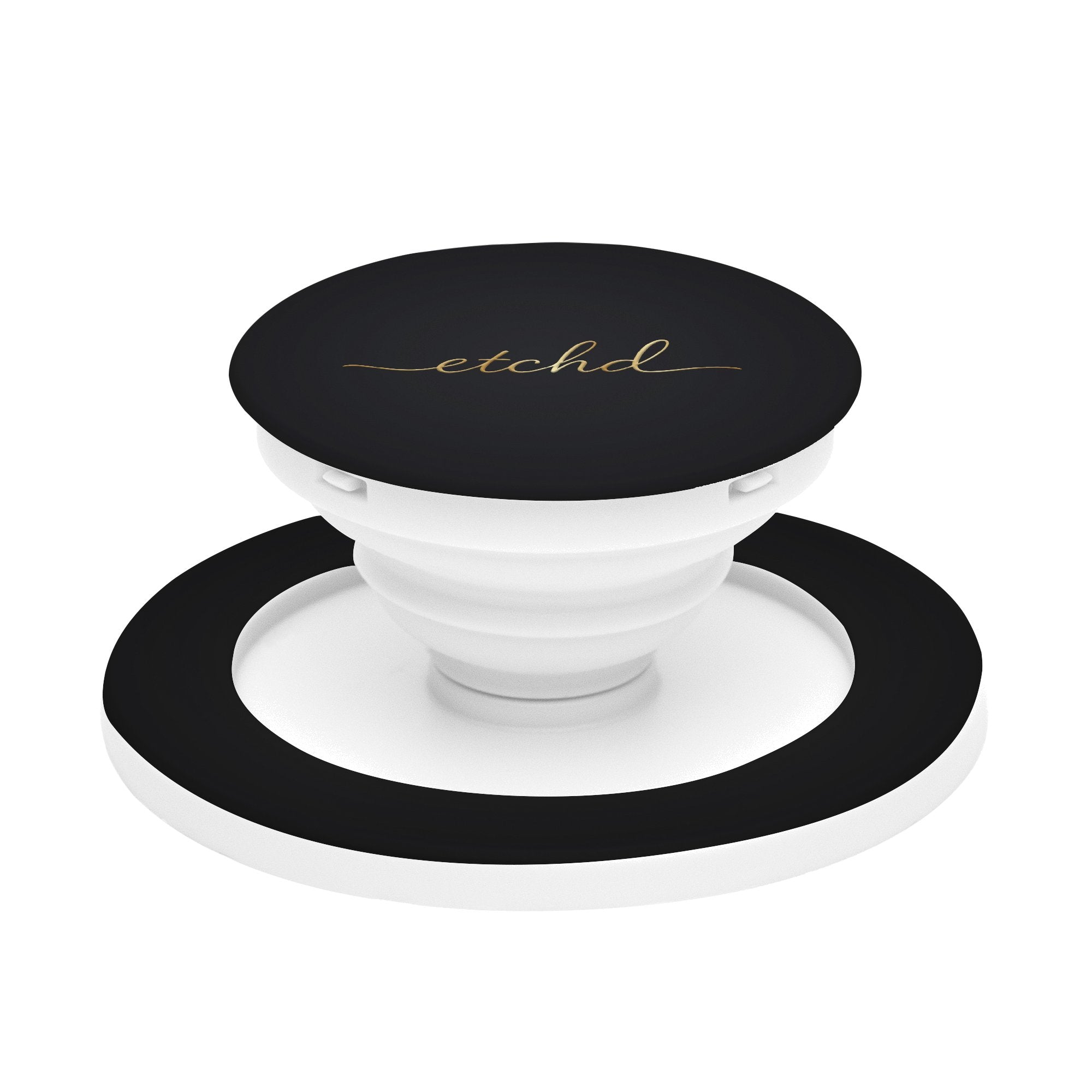 Etchd Signature Black Phone Grip And Stand by etchd
