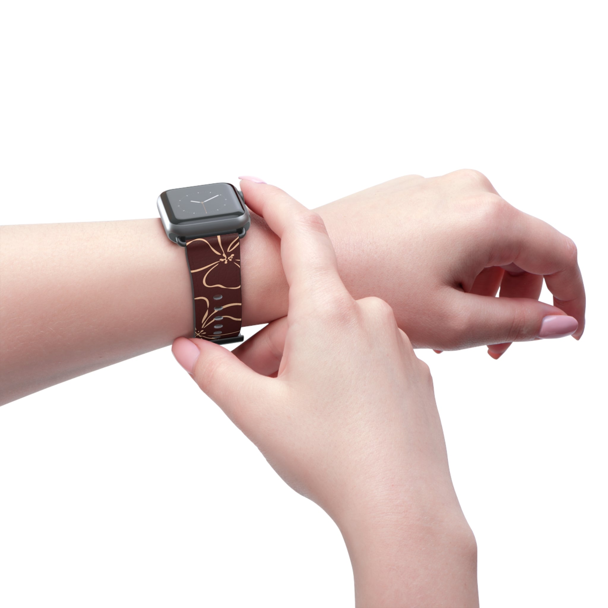 Cherry & Peach Floral Smartwatch Strap by etchd, view 11