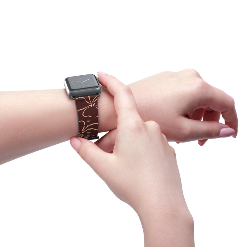 Cherry & Peach Floral Smartwatch Strap by etchd, view 11