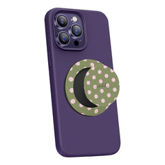 Pink And Green Polka Dot Phone Grip And Stand by etchd, view 4
