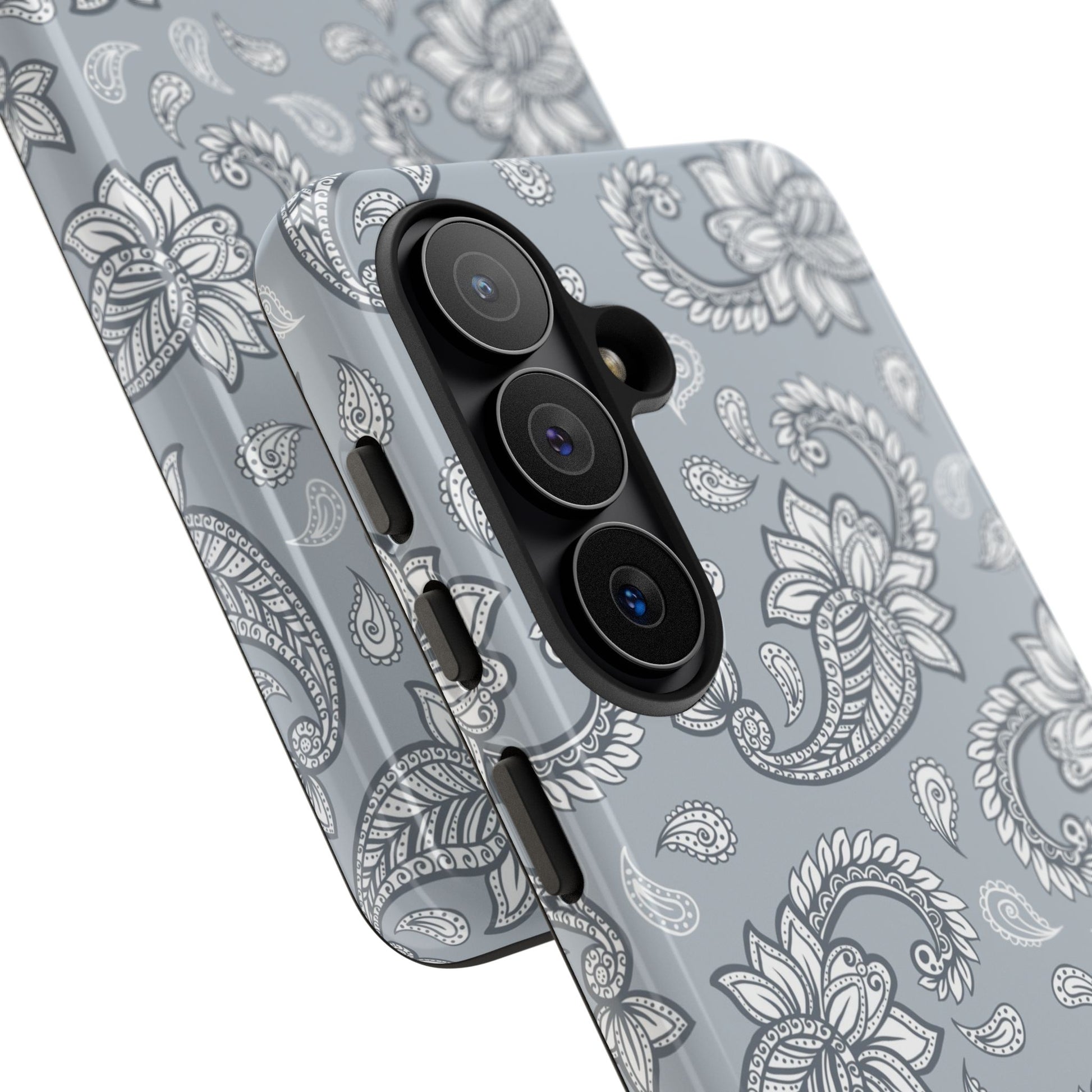 Dusty Blue Paisley Phone Case by etchd, view 209