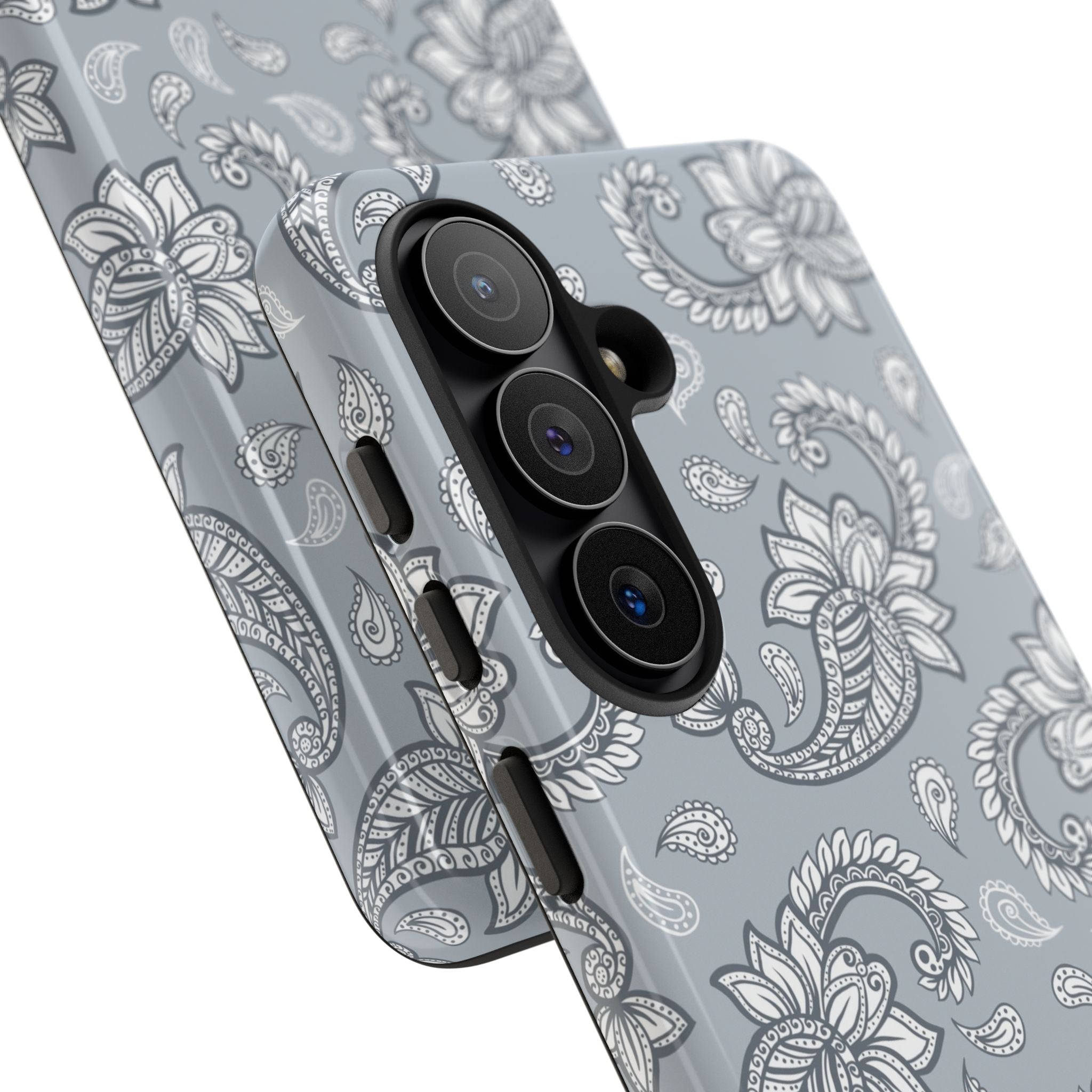 Dusty Blue Paisley Phone Case by etchd, view 209