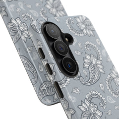 Dusty Blue Paisley Phone Case by etchd, view 209