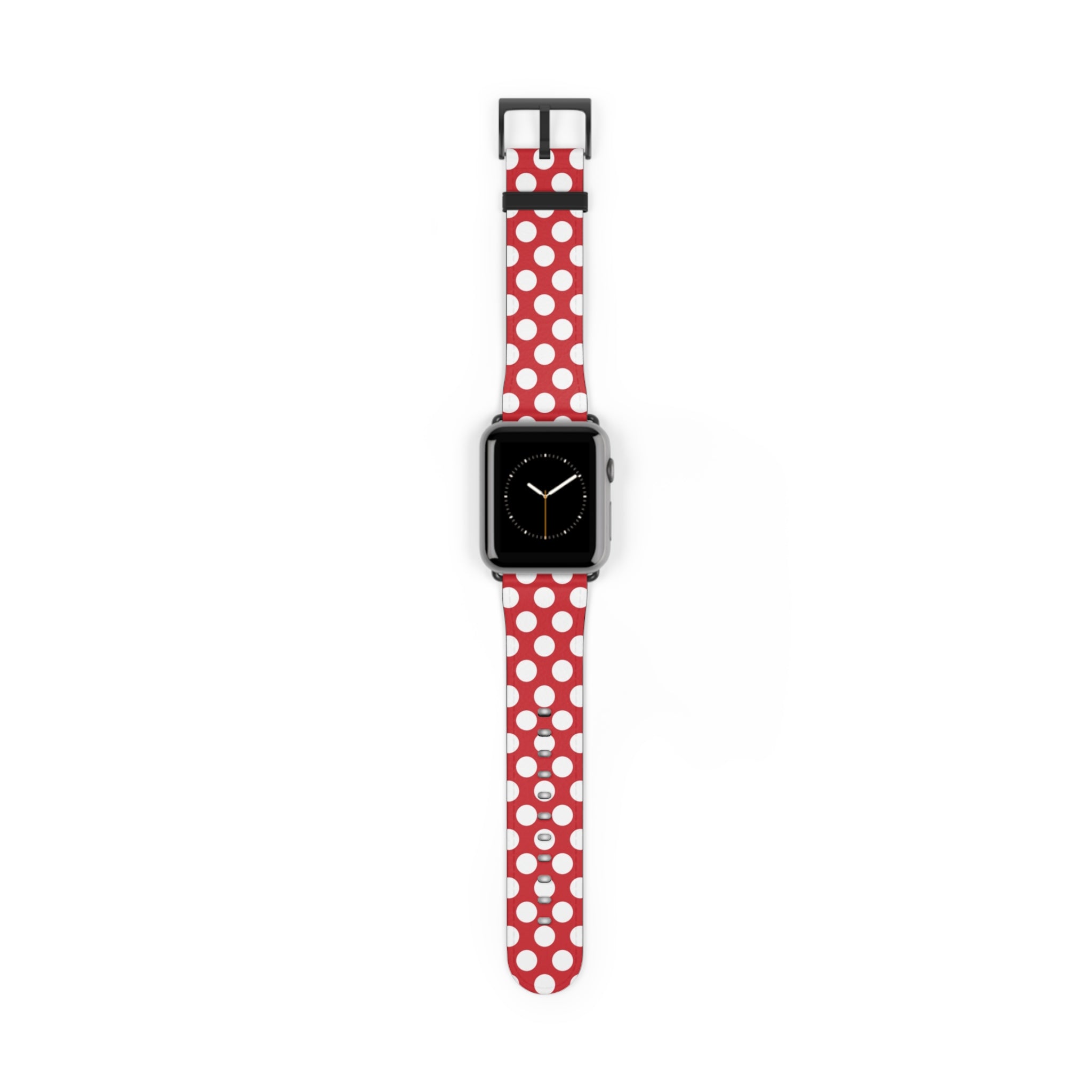 Classic Red Polka Dot Smartwatch Strap by etchd, view 2