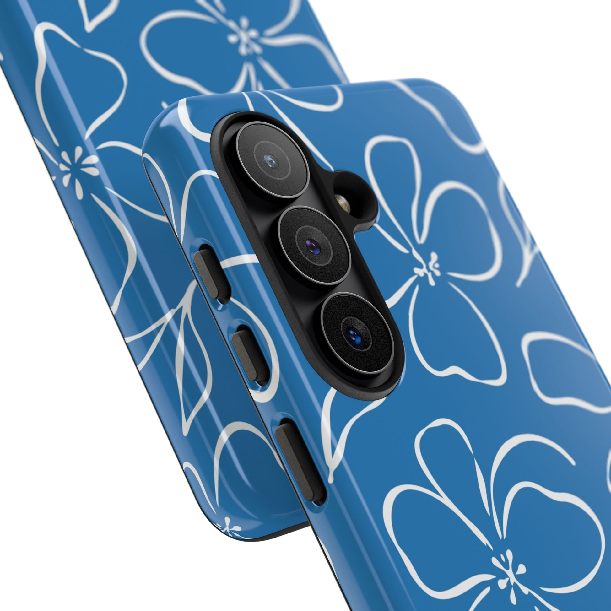 Cerulean & White Floral Phone Case by etchd, view 209