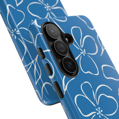 Cerulean & White Floral Phone Case by etchd, view 209