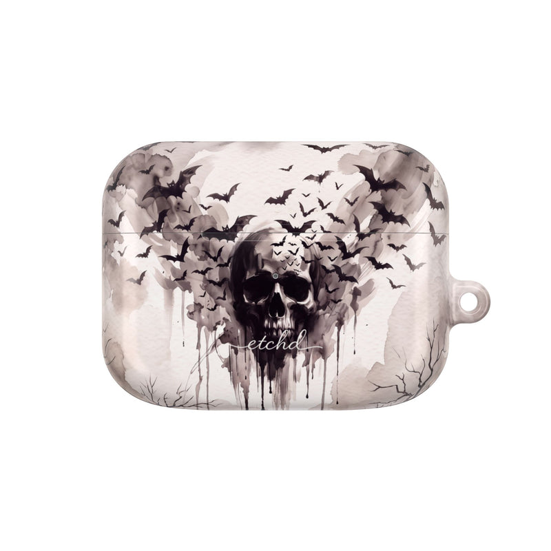 Ink Skull AirPod Case by etchd