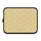 Pink & Butter Polka Dot Laptop Sleeve