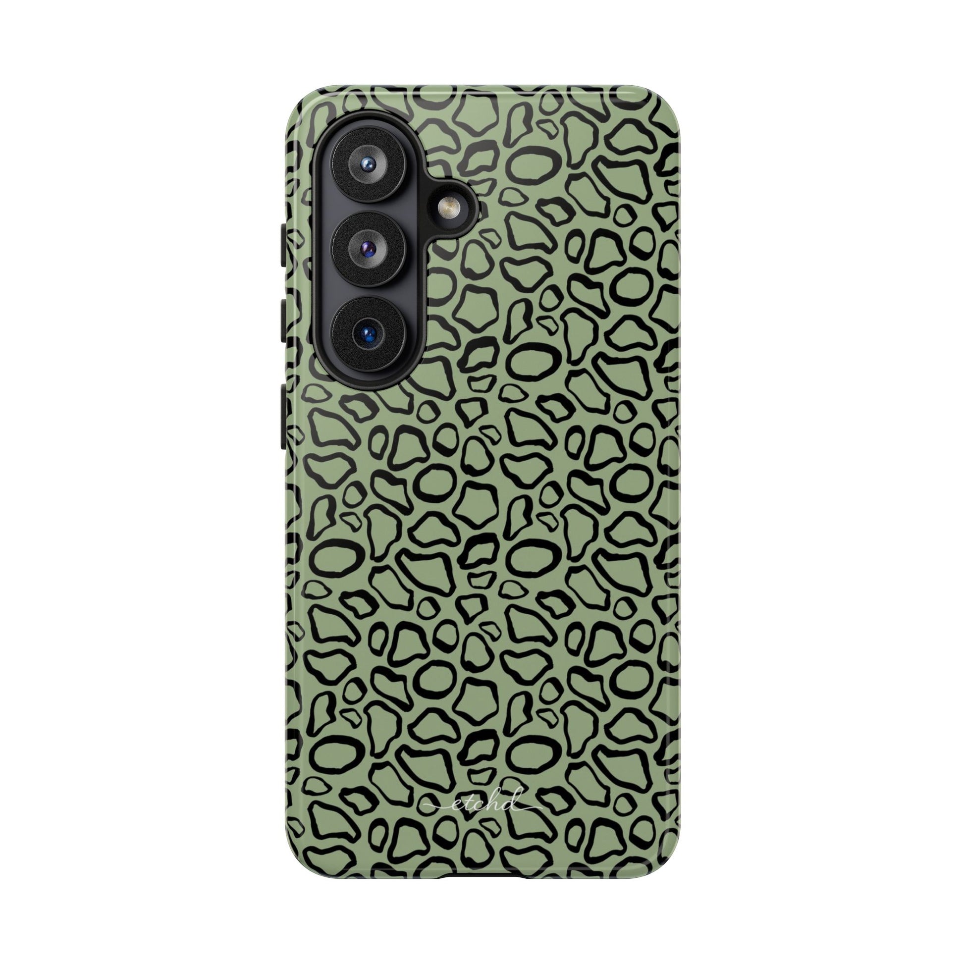 Abstract Print Sage Phone Case by etchd, view 61