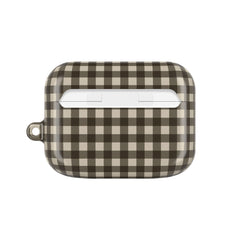 Cream & Brown Gingham AirPod Case by etchd, view 7