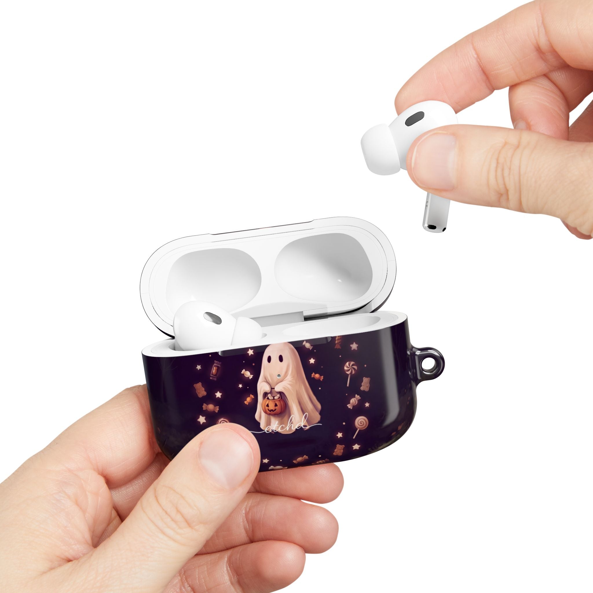 Candy Ghost AirPod Case by etchd, view 11