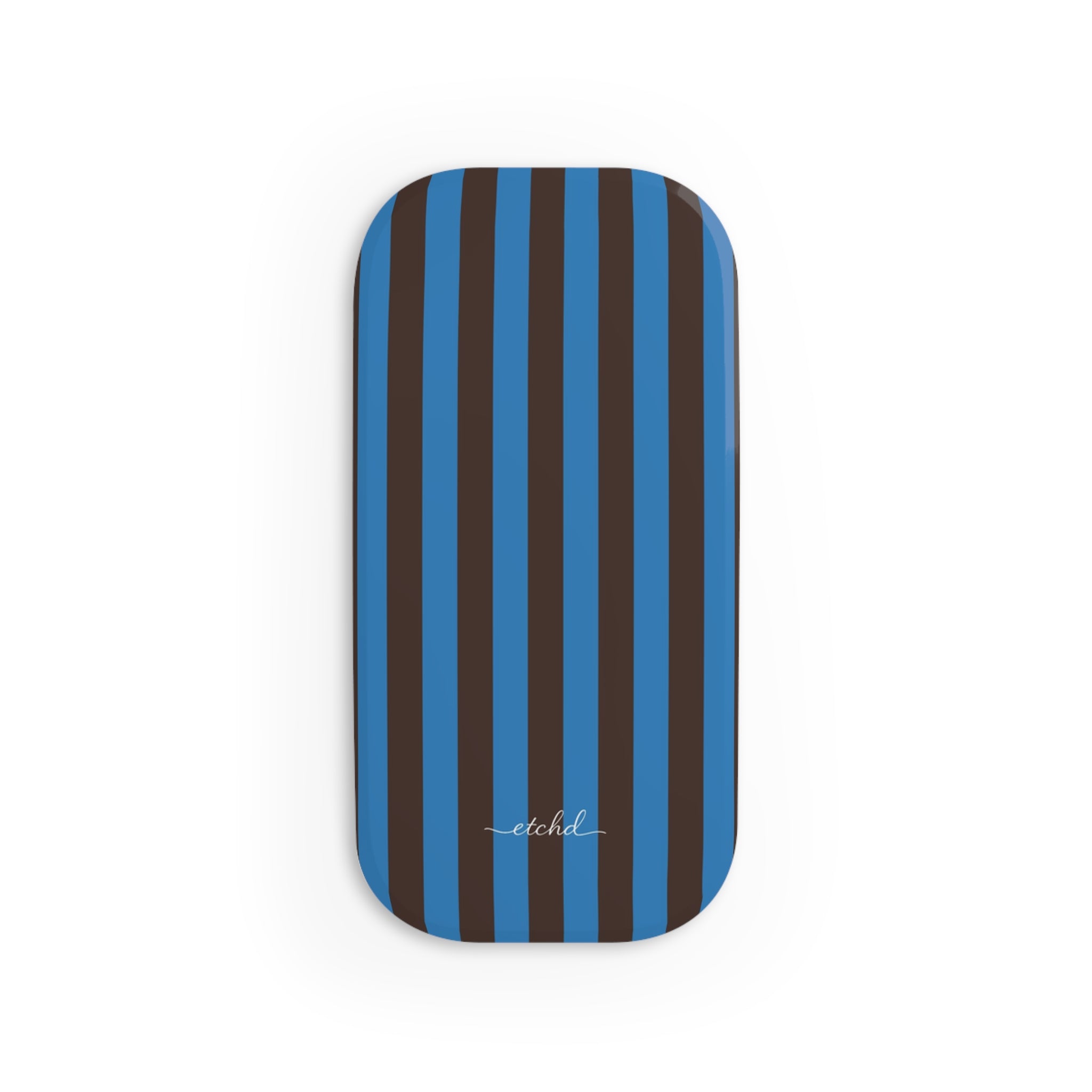 Espresso And Cerulean Click-On Phone Grip by etchd, view 2