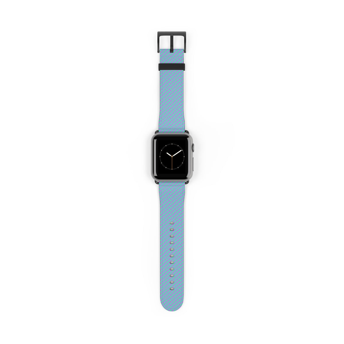 Lilac & Hypermint Striped Diagonal Correa para smartwatch de etchd