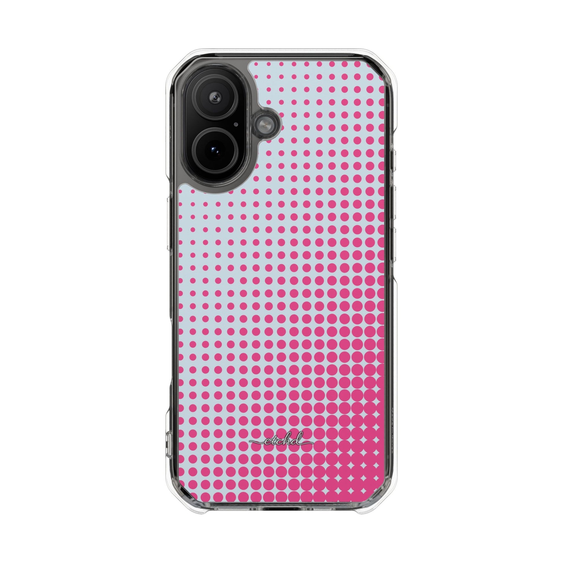 Bubblegum Halftone Transparente Magnet-Handyhülle-13