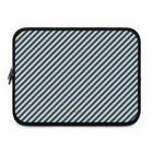 Cobalt & Butter Striped Diagonal Custodia per laptop