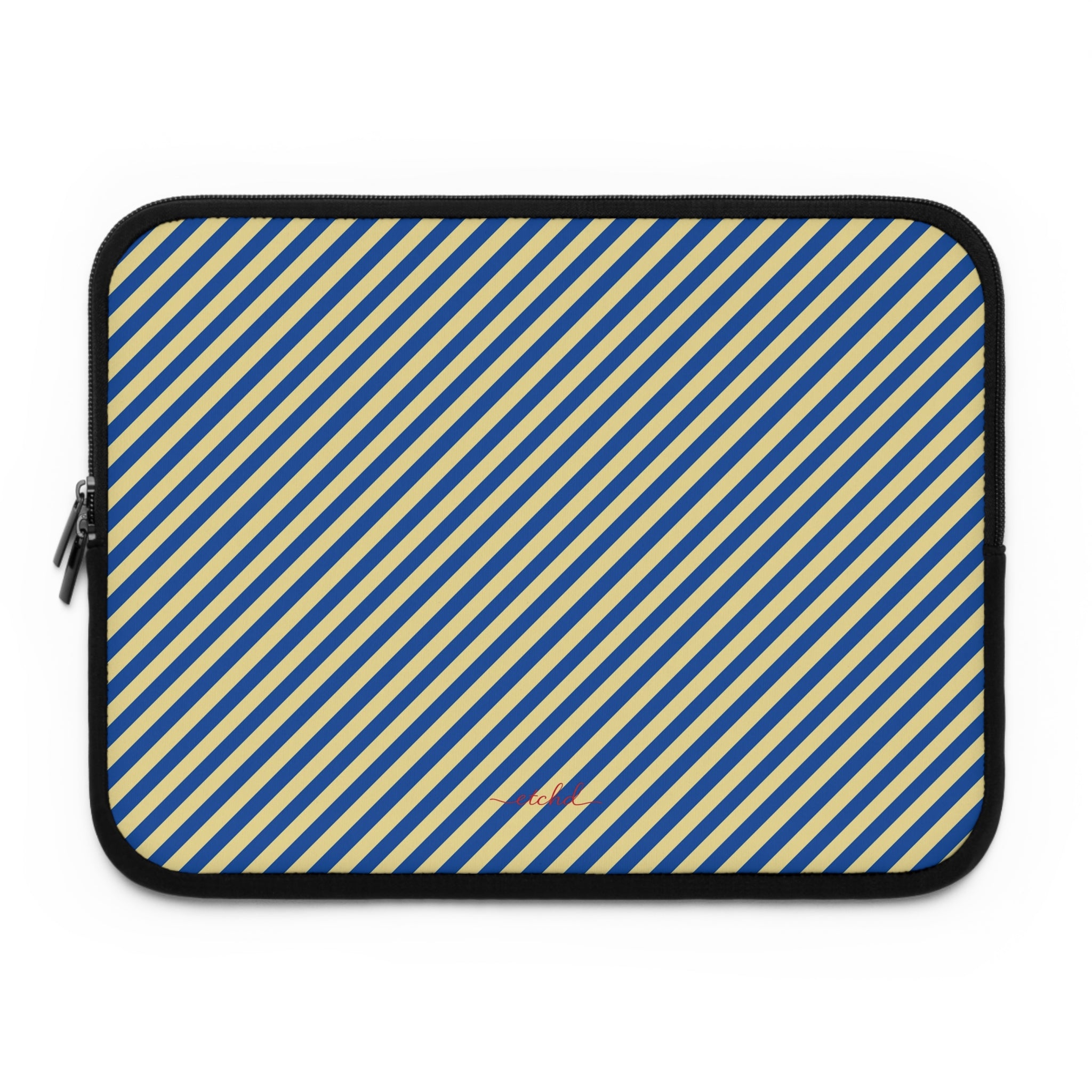 Cobalt And Butter Diagonal Laptop Sleeve by etchd