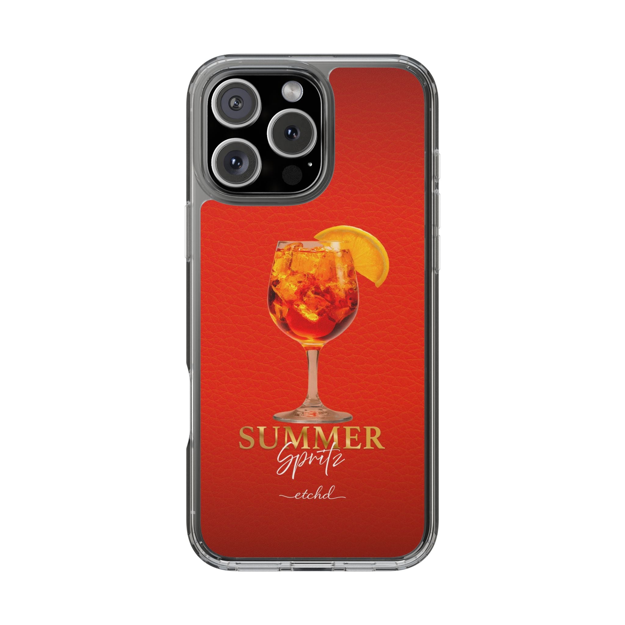 Summer Spritz v2 Clear Phone Case by etchd