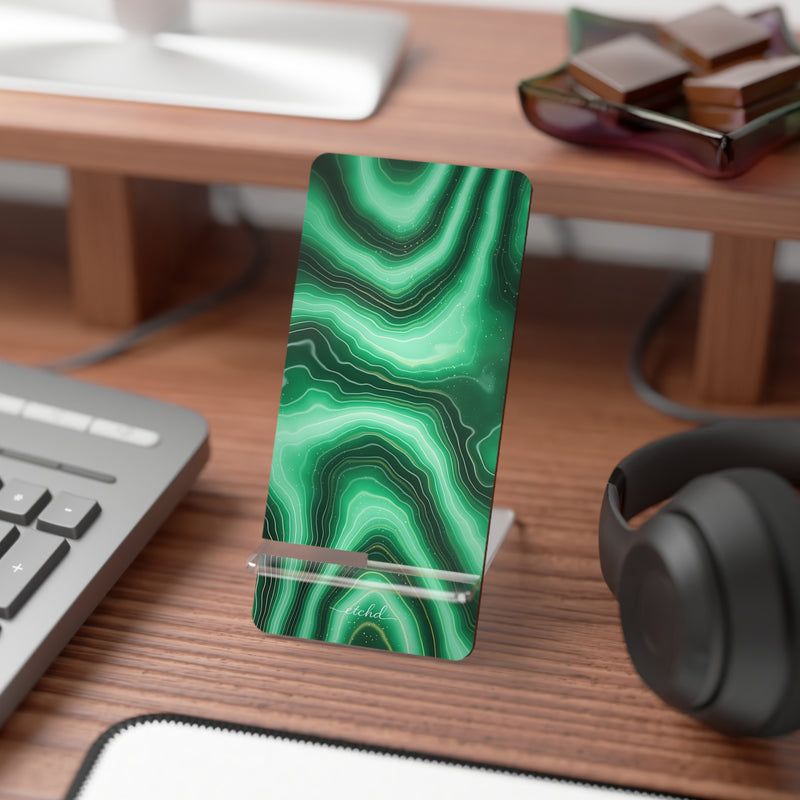 Emerald Phone Stand by etchd, view 3