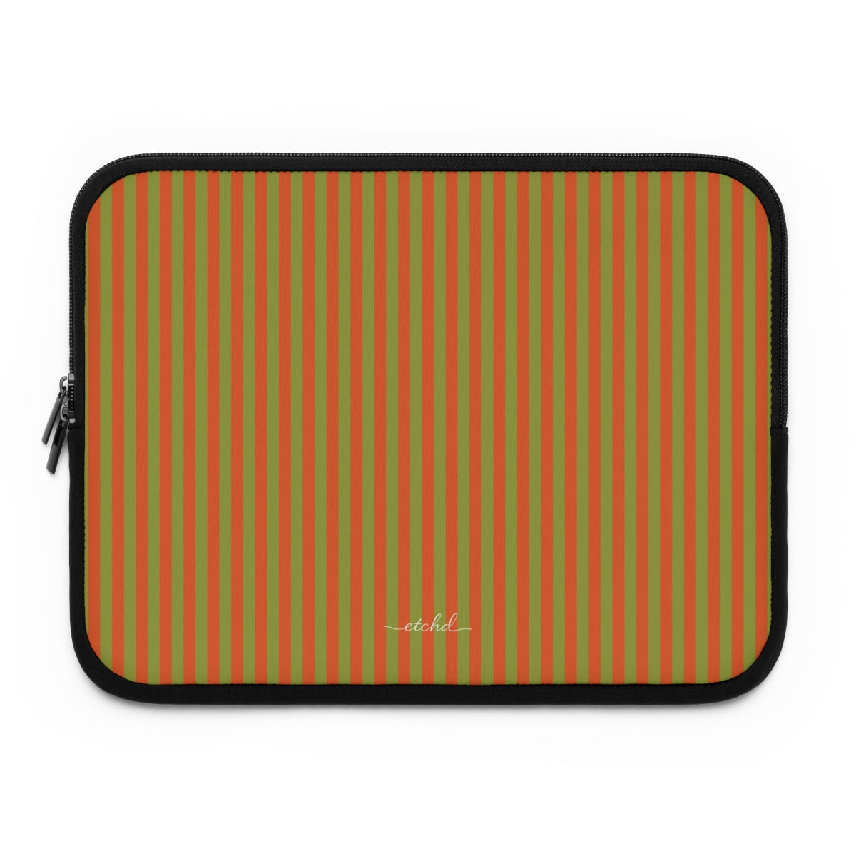 Persimmon & Wasabi Striped Custodia per laptop di etchd