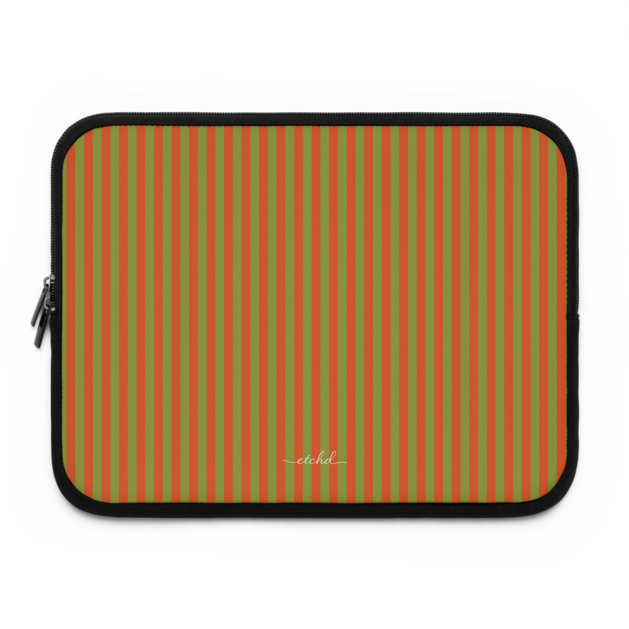 Persimmon And Wasabi Laptop Sleeve by etchd