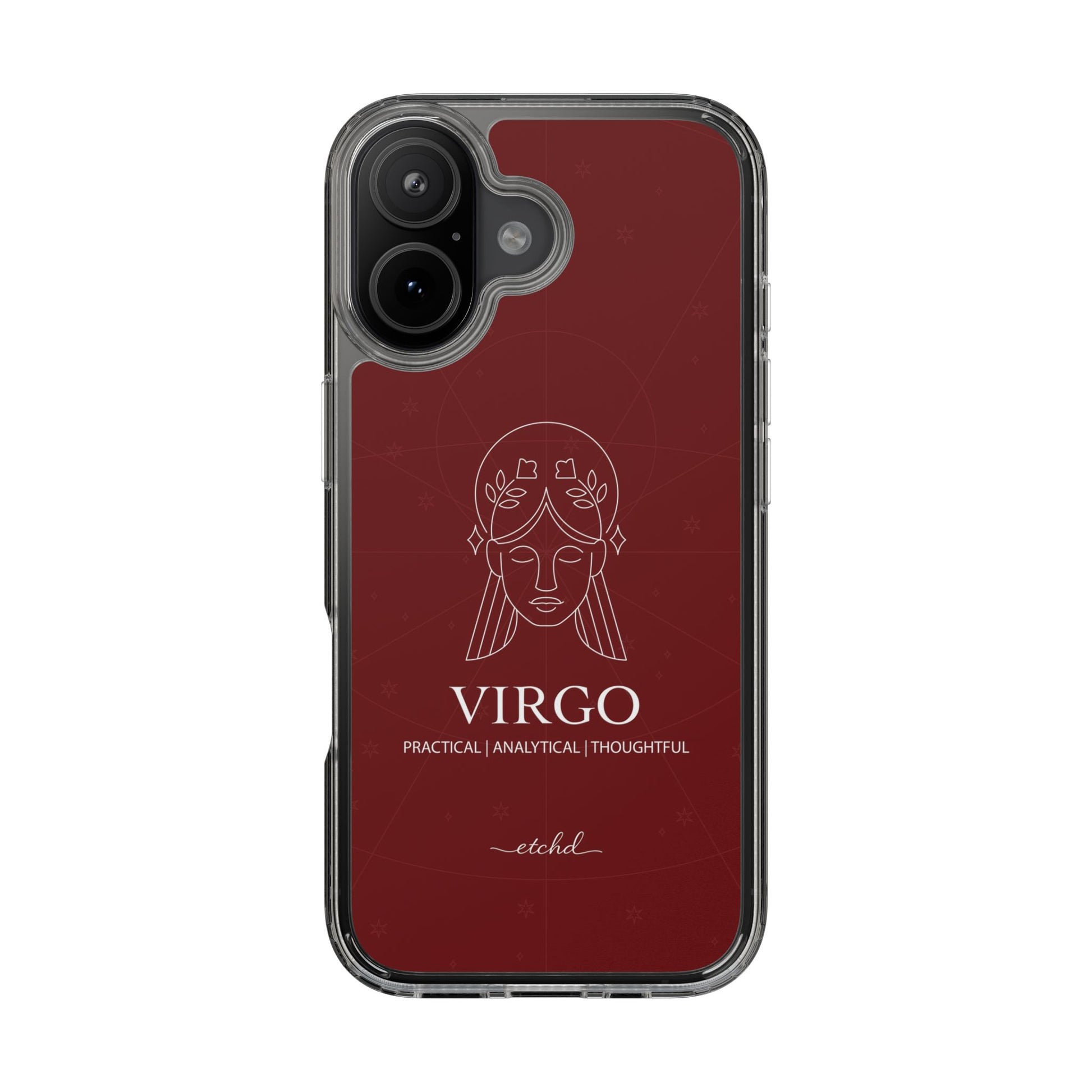 Virgo Clear Phone Case by etchd, view 24