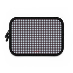 Blue & Plum Gingham Custodia per laptop di etchd, vista 2