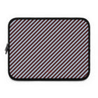 Blue & Cherry Striped Diagonal Laptop Sleeve