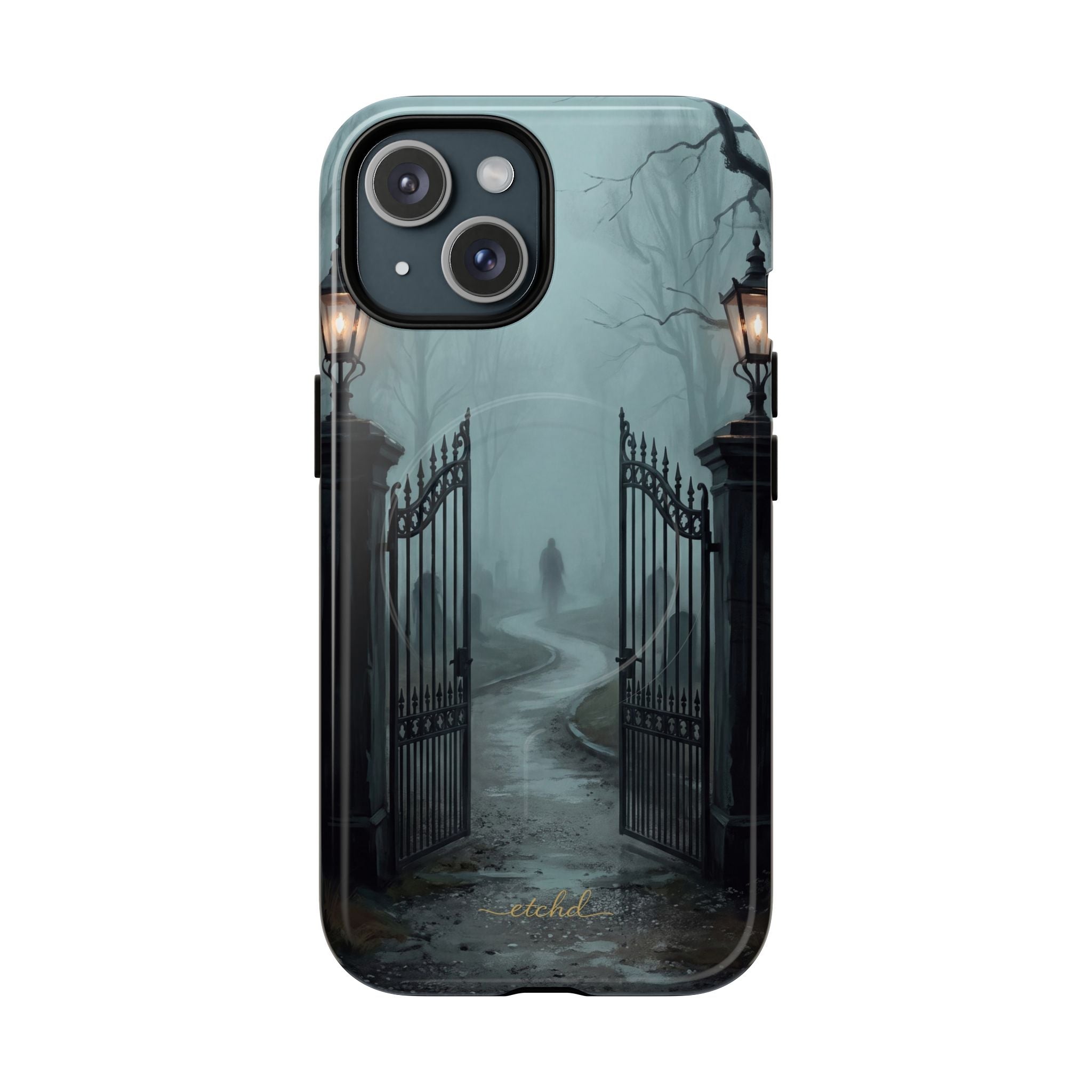 Lantern Gate Magnetic Phone Case by etchd, view 2