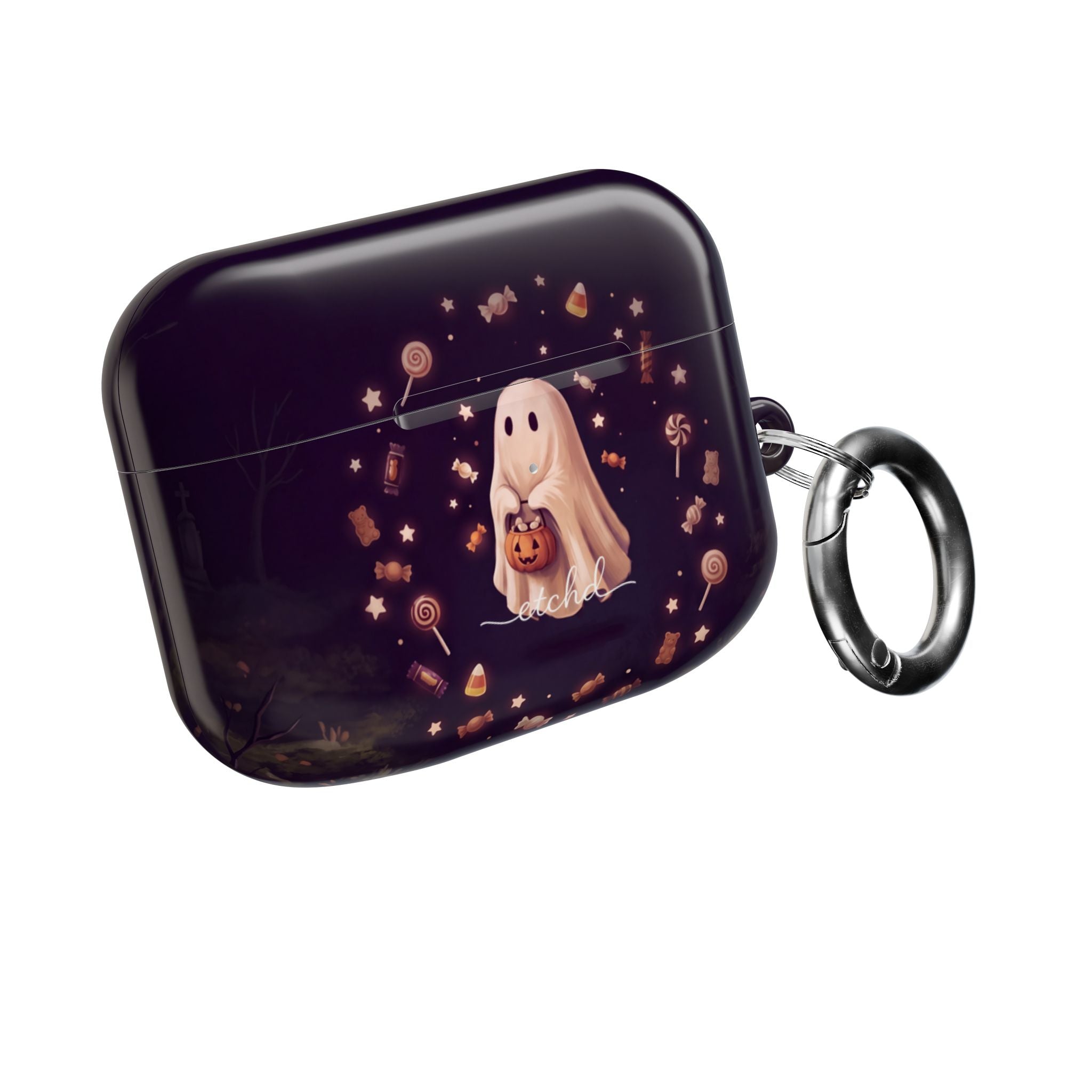 Candy Ghost AirPod Case by etchd, view 8
