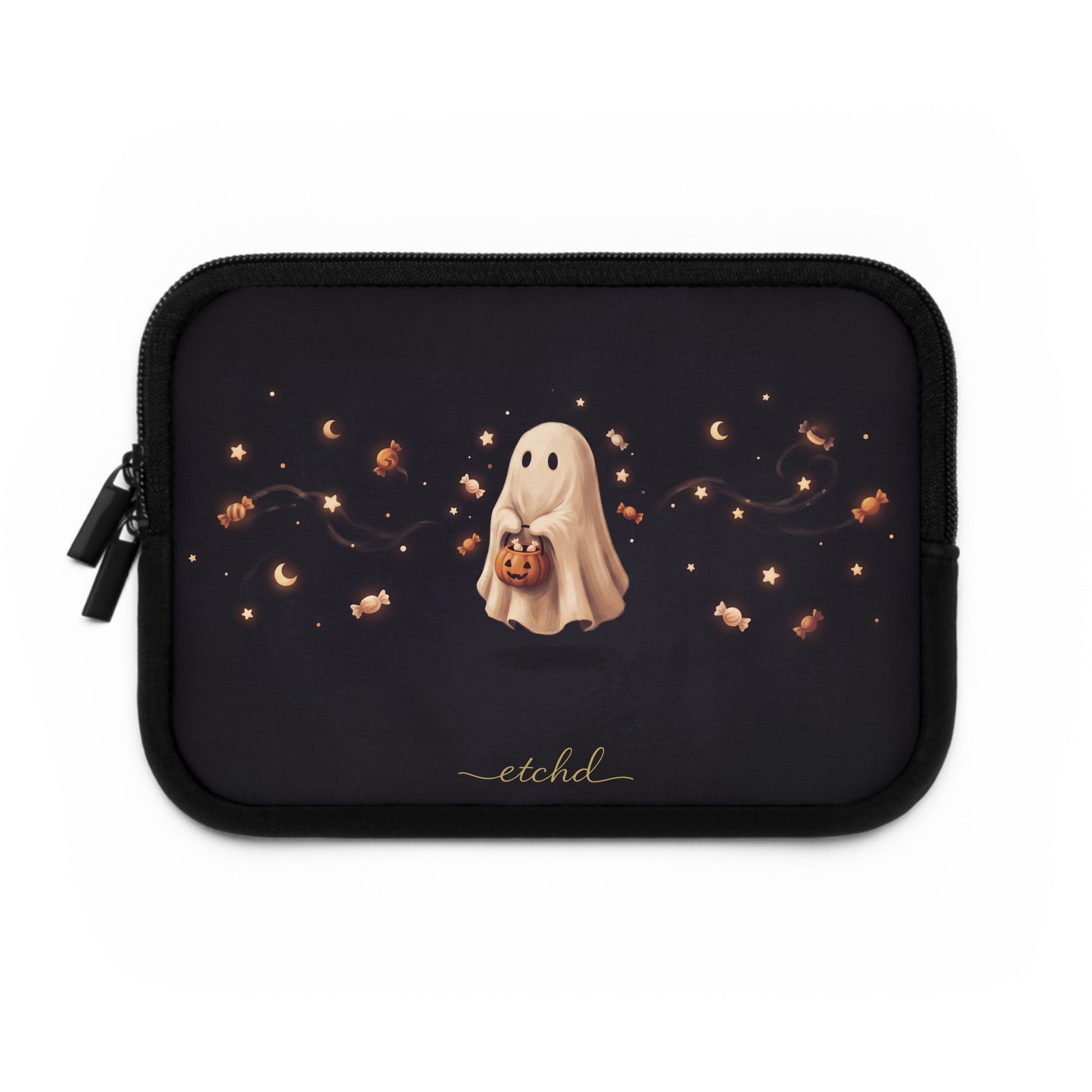 Candy Ghost Laptop Sleeve by etchd, view 2