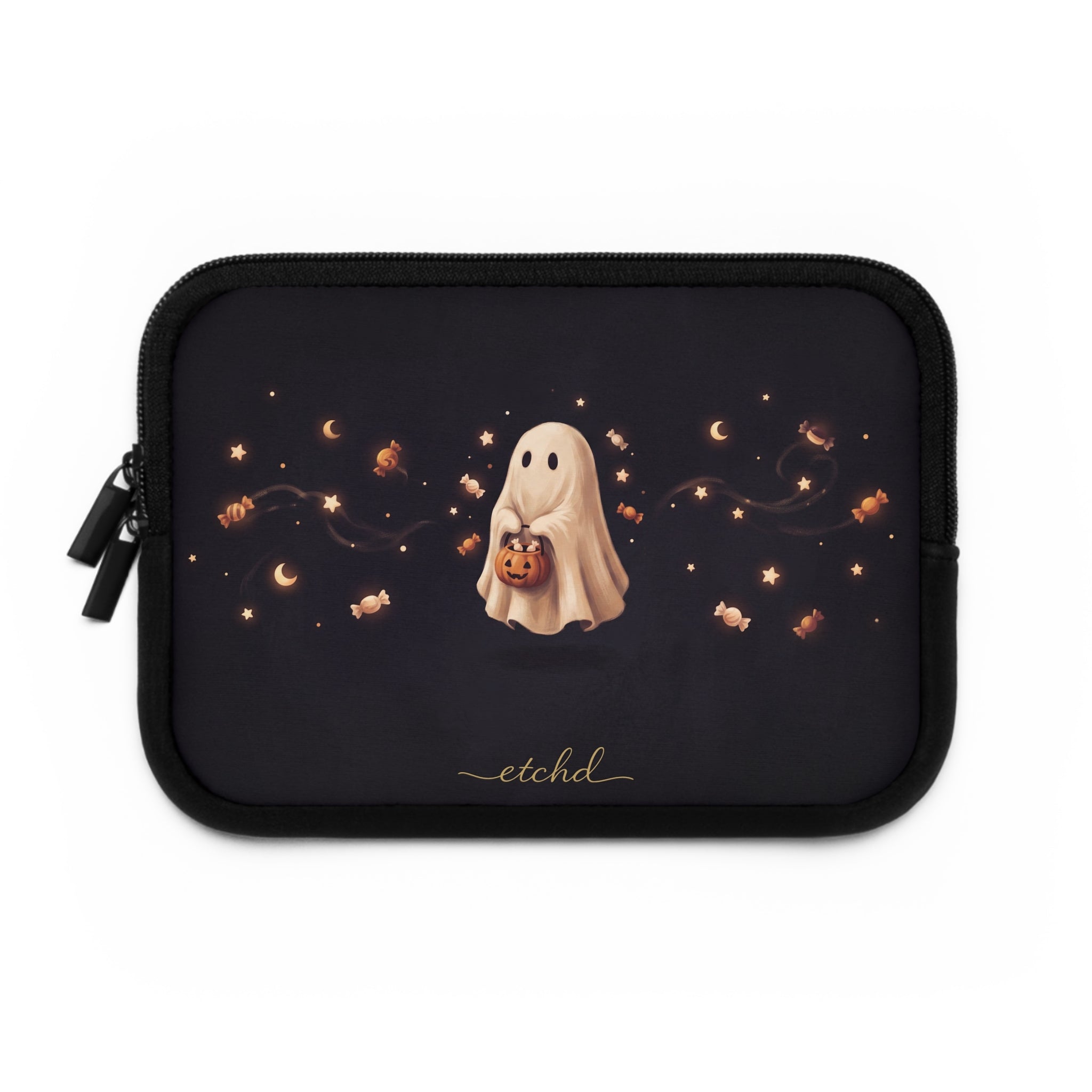 Candy Ghost Laptop Sleeve by etchd, view 2