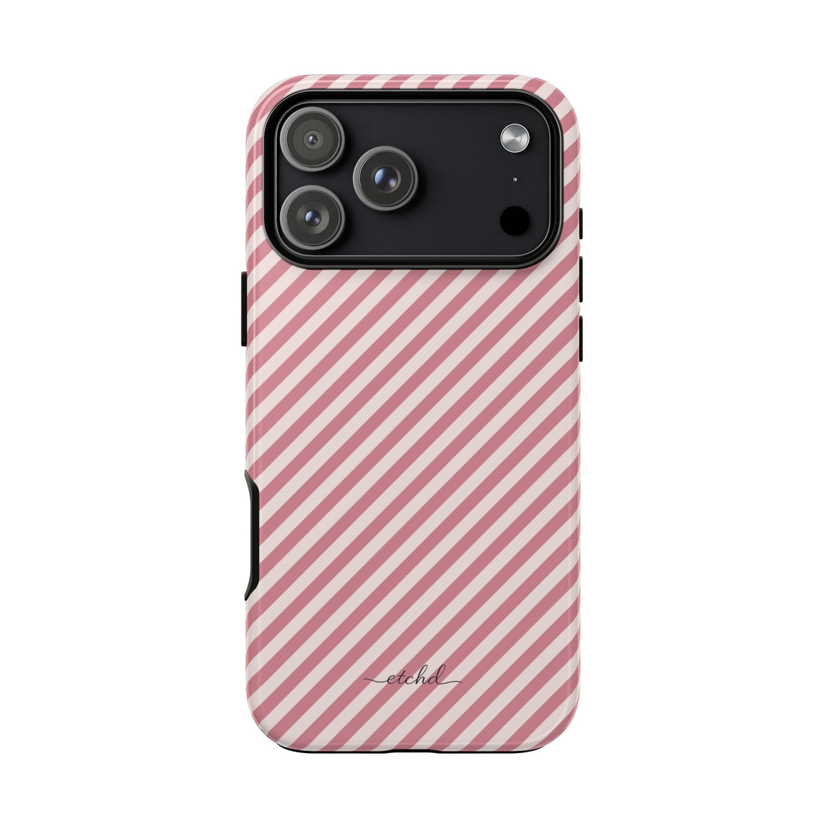 Blush & Cream Striped Diagonal Phone Case by etchd, view 59