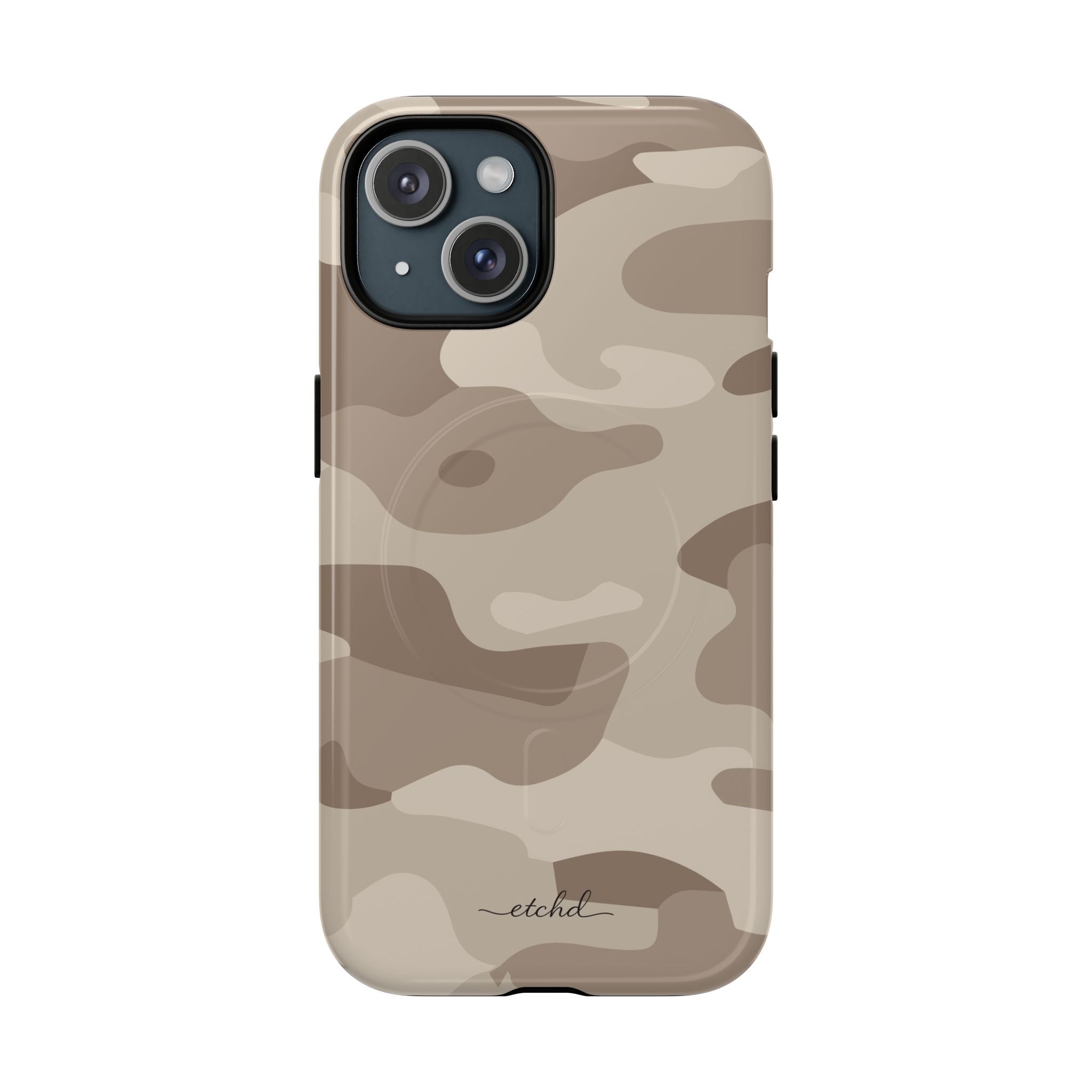 Beige Camo Magnetic Phone Case by etchd, view 2