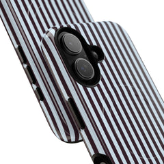 Plum & Blue Striped Magnetic Phone Case by etchd, view 87