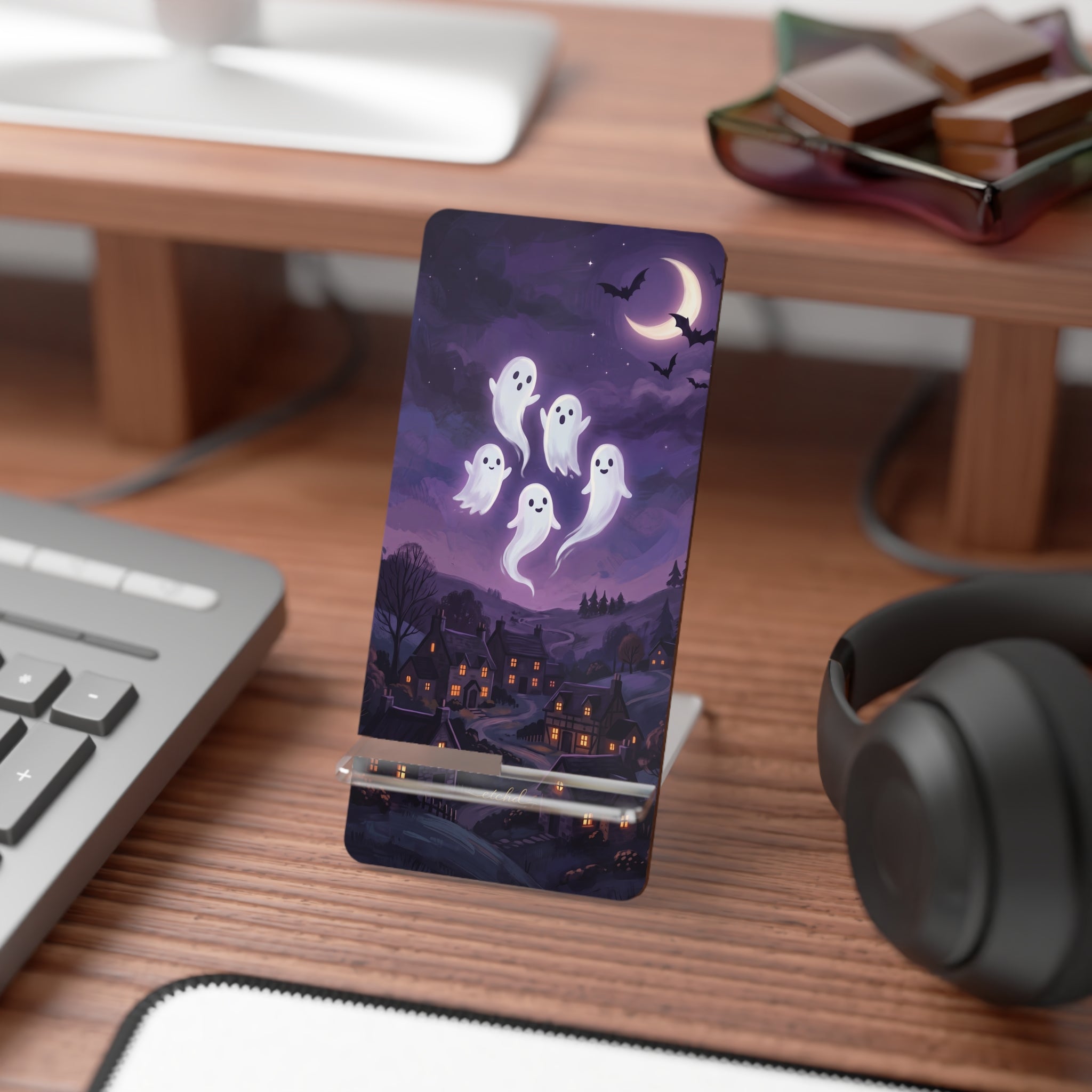 Ghost Parade Phone Stand by etchd, view 3