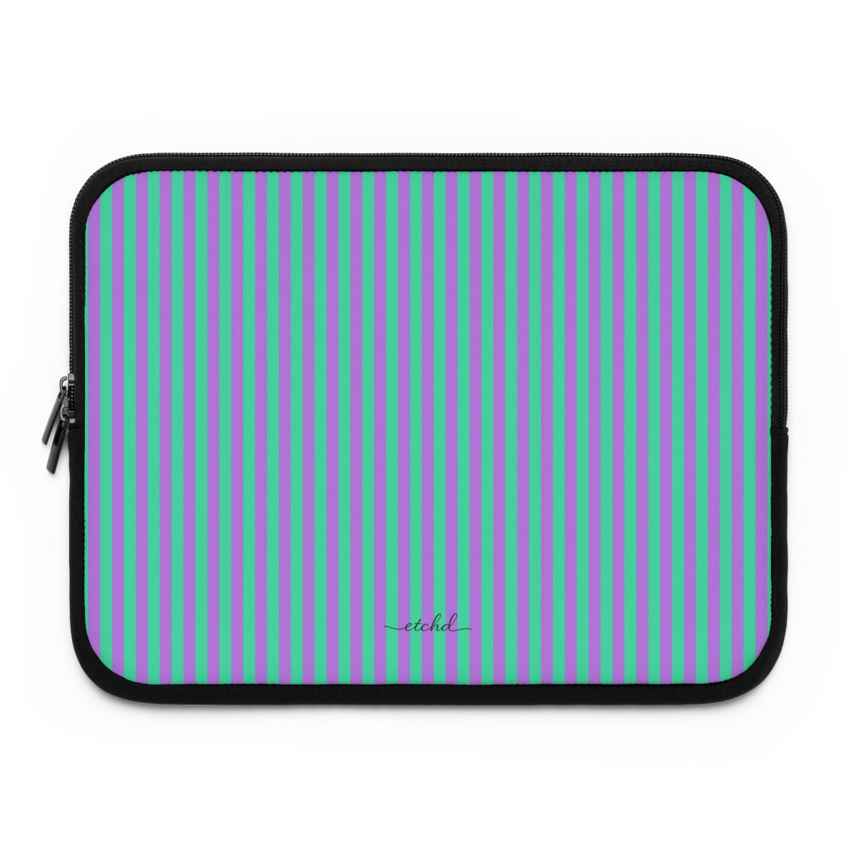 Lilac & Hypermint Striped Funda para portátil de etchd
