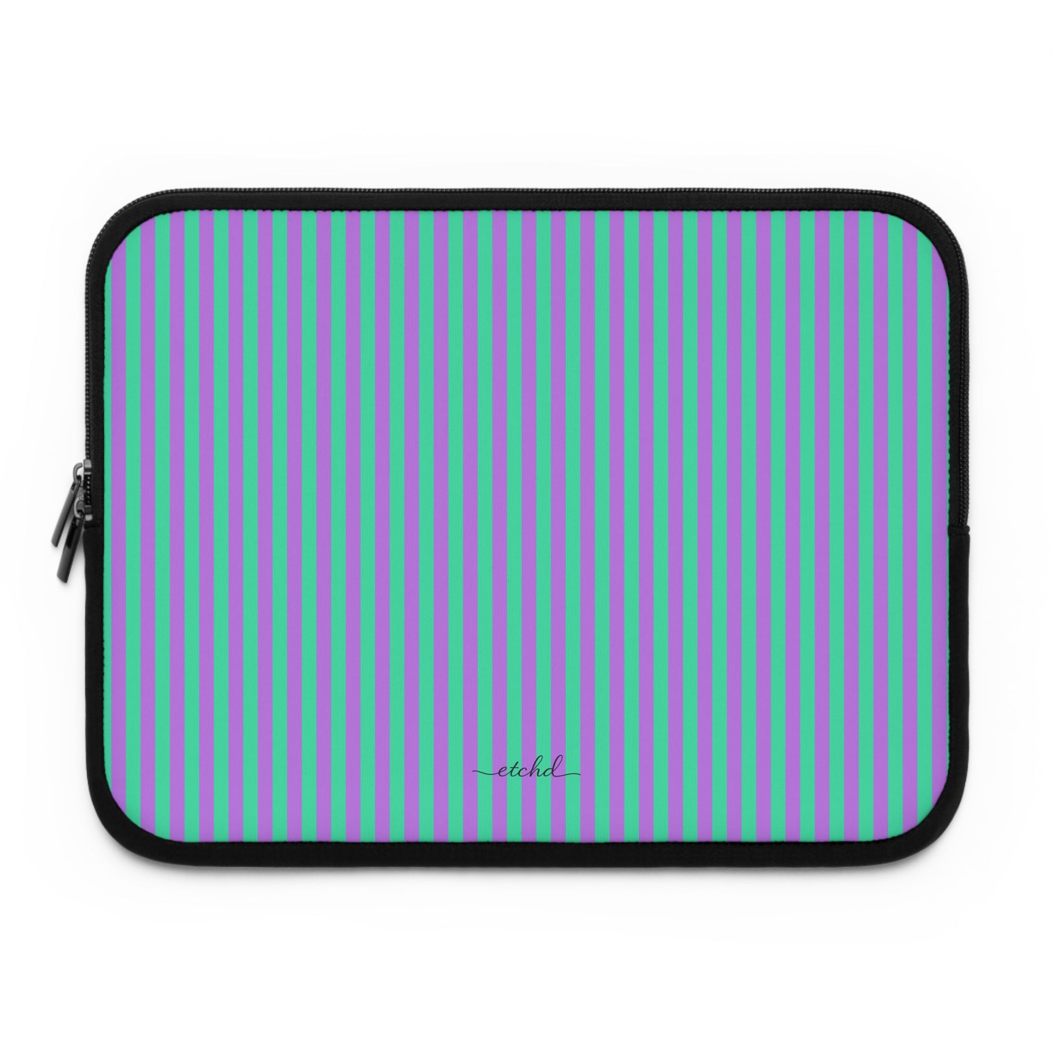 Lilac And Hypermint Laptop Sleeve by etchd