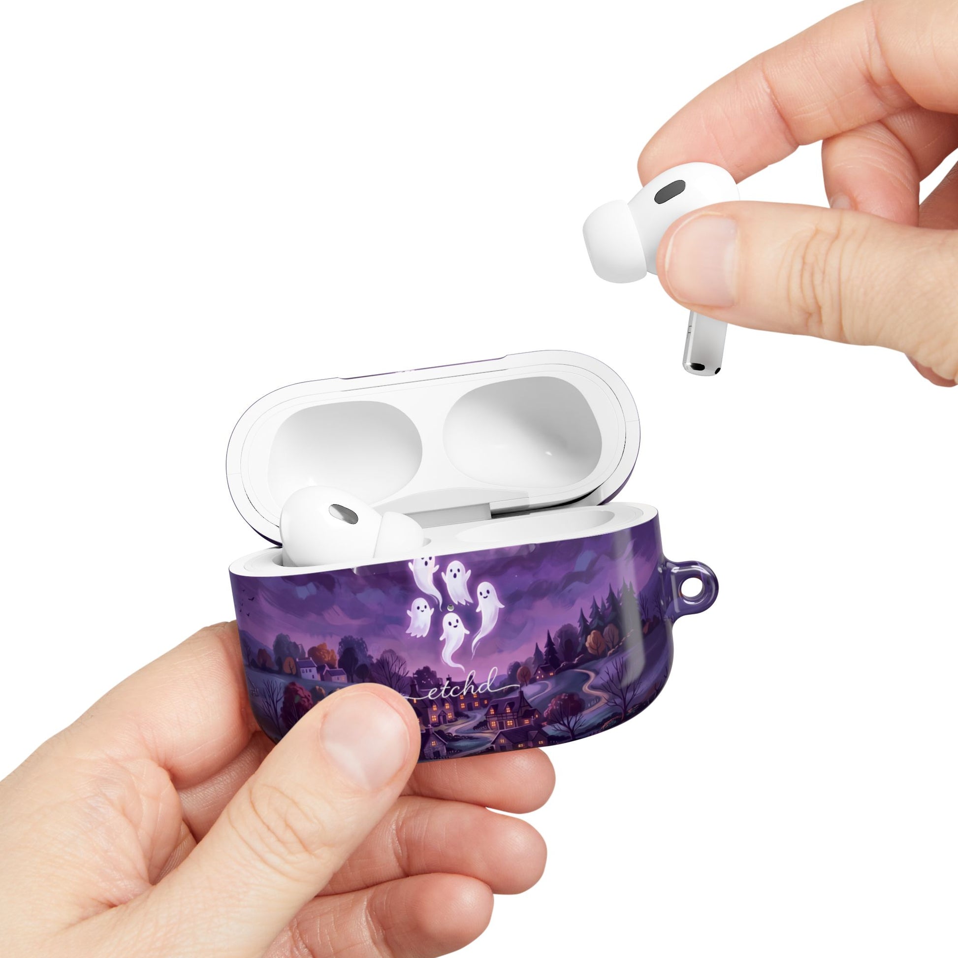 Ghost Parade AirPod Case by etchd, view 11