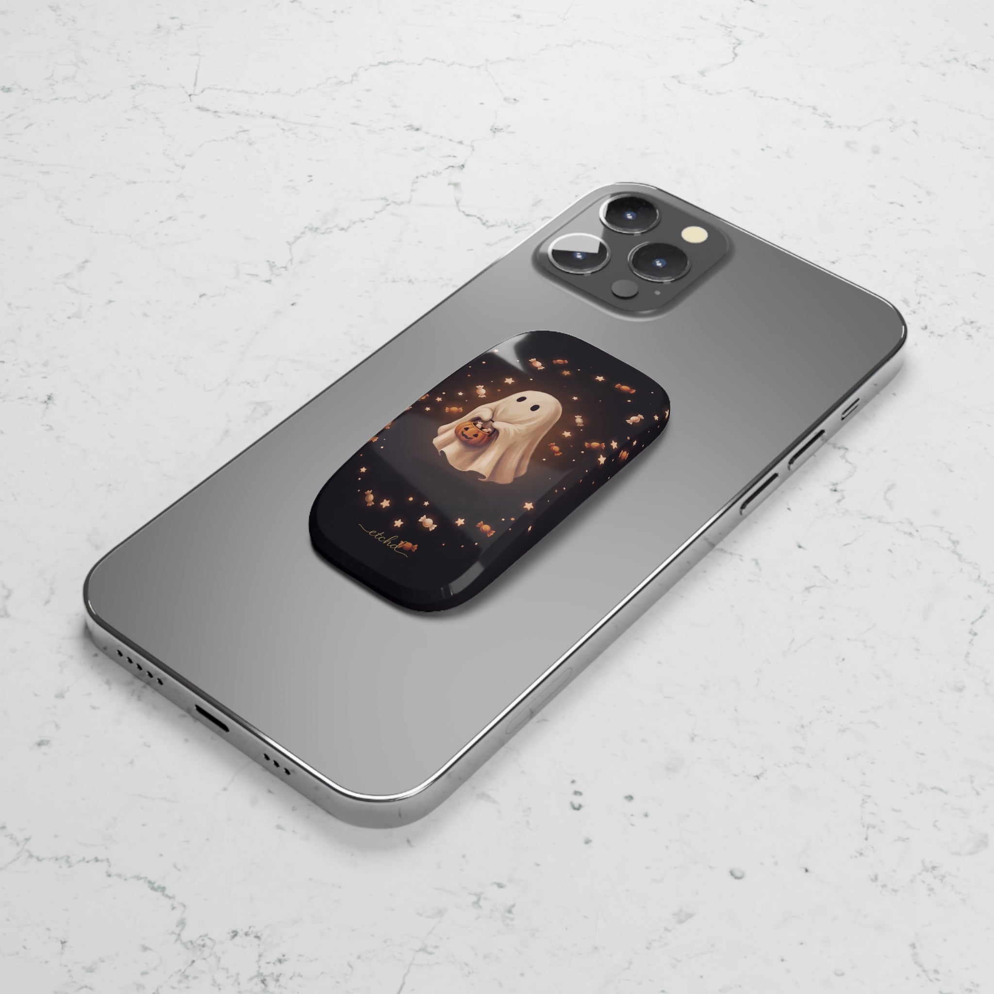 Candy Ghost Click-On Phone Grip by etchd, view 5